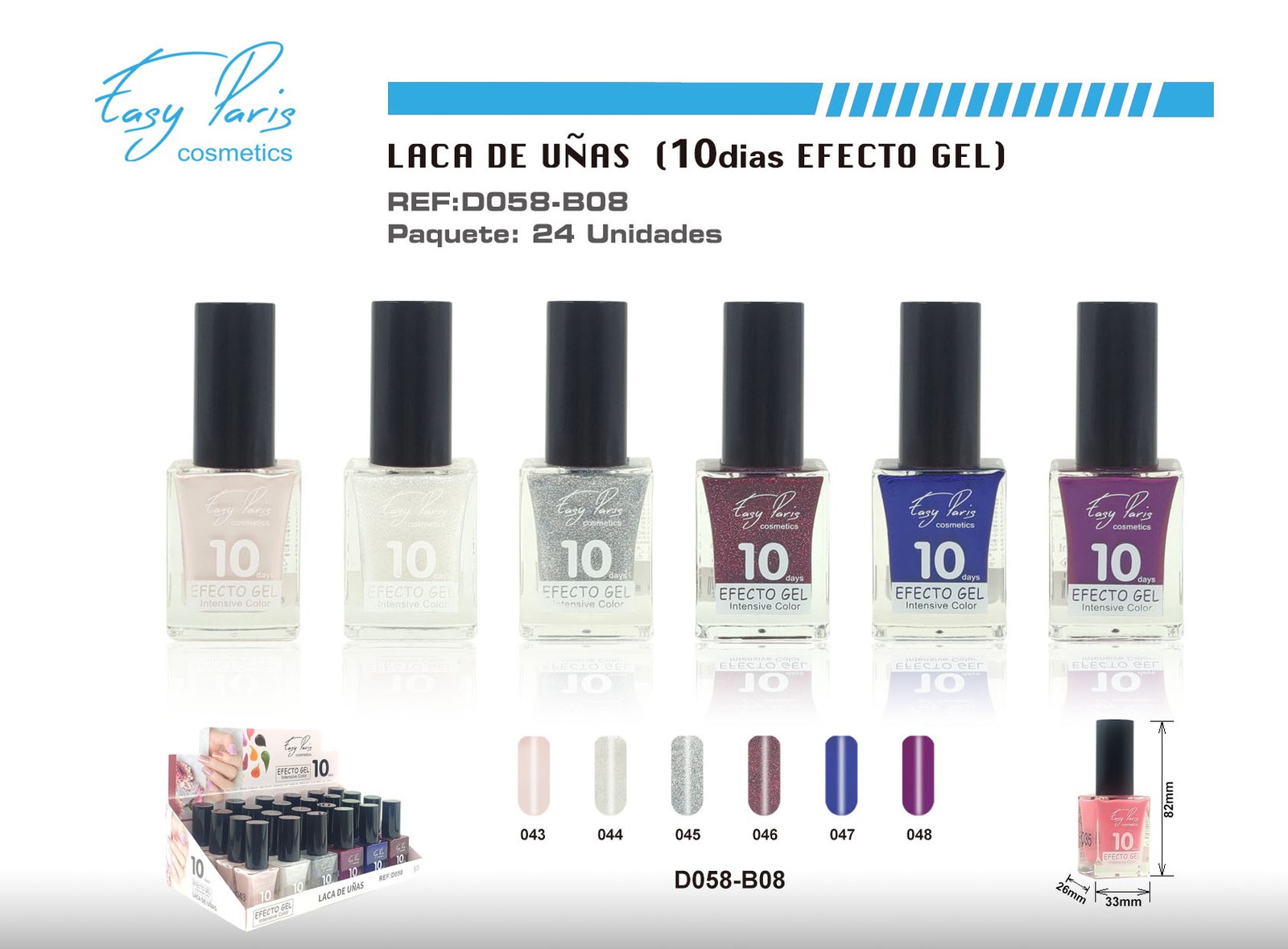 LACA DE UÑAS ALTO BRILLO 10D