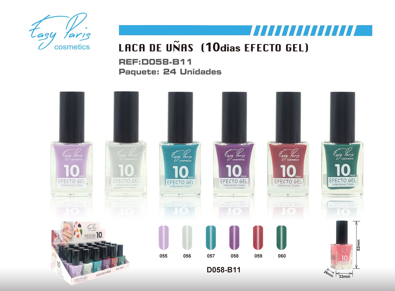 LACA DE UÑAS ALTO BRILLO 10D