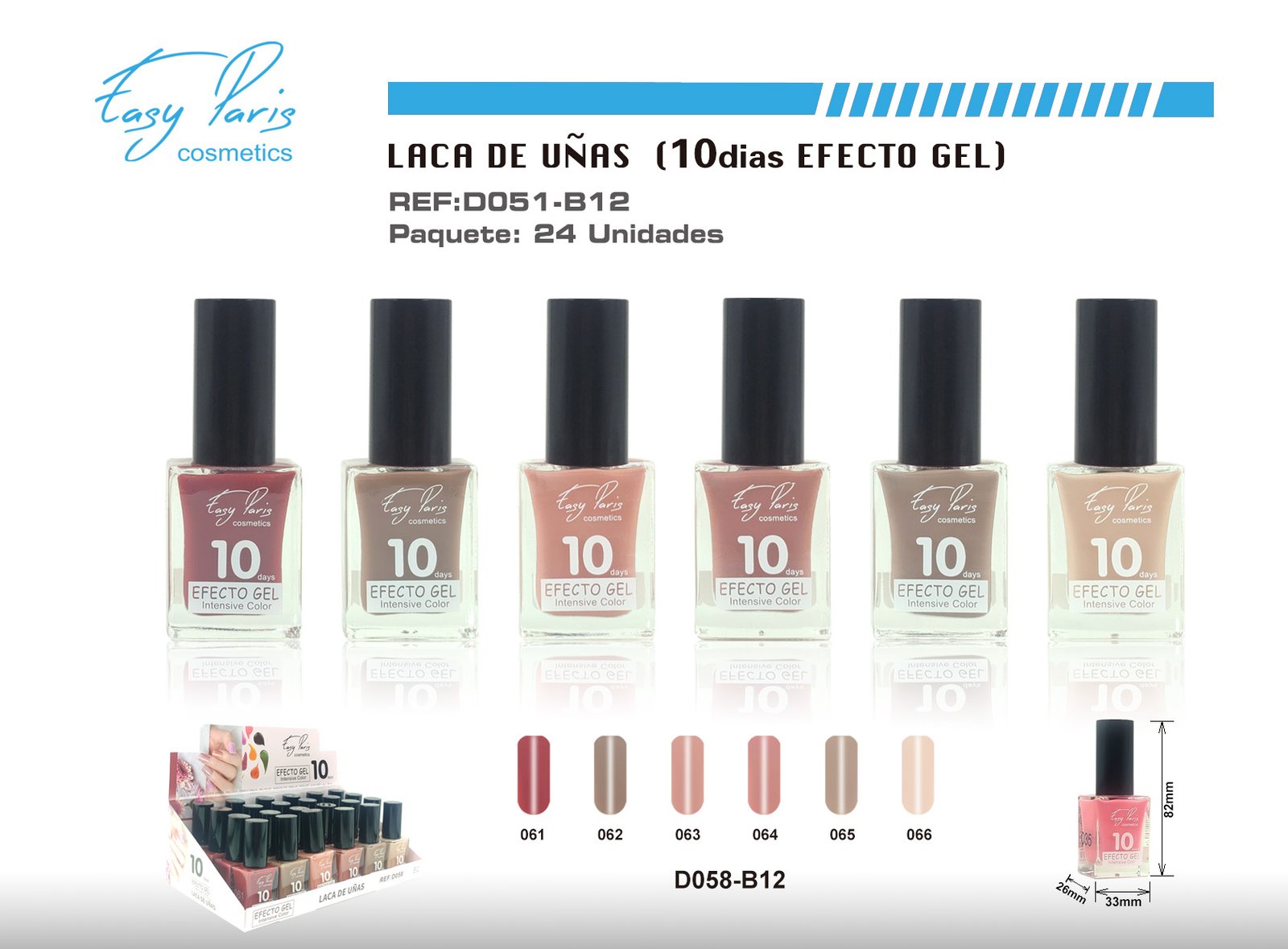 LACA DE UÑAS ALTO BRILLO 10D