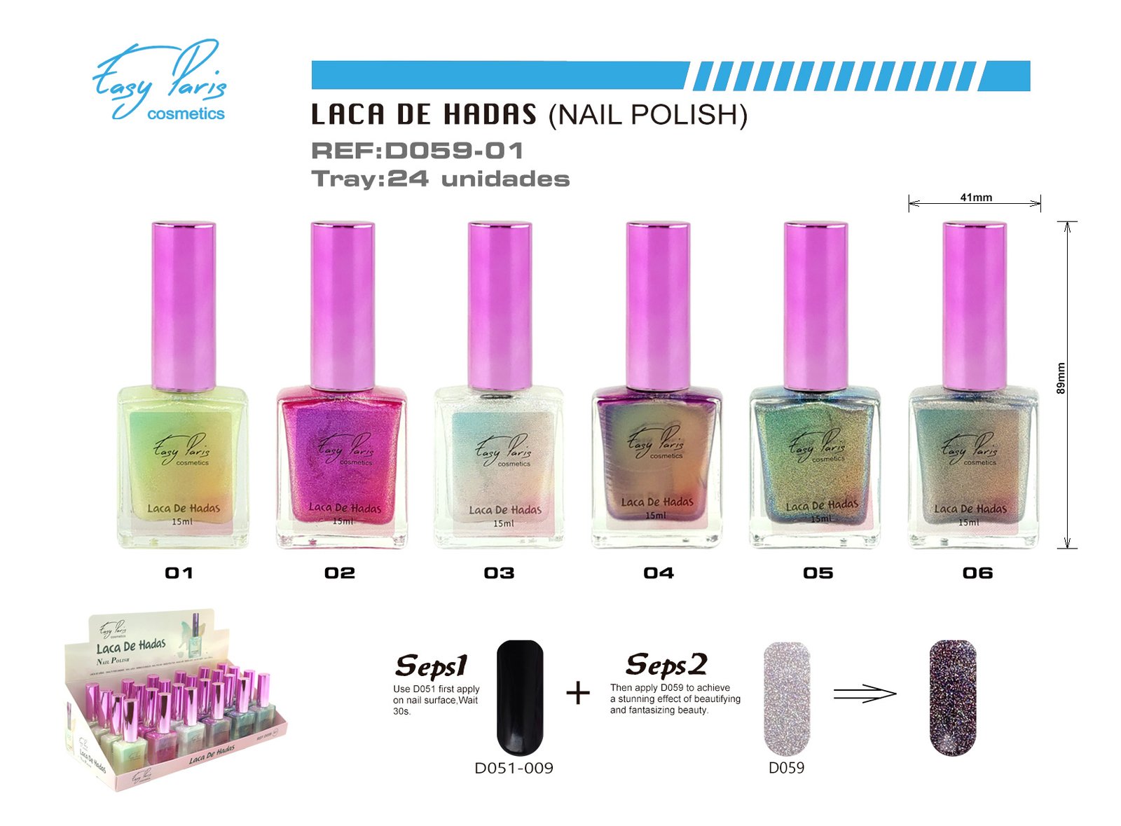 LACA DE UÑAS GAMA HADAS