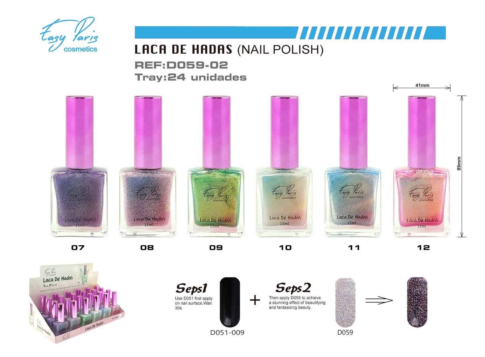 LACA DE UÑAS GAMA HADAS