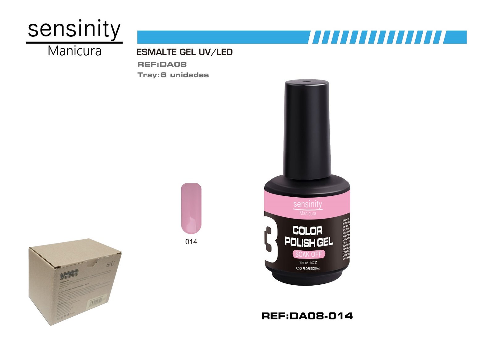 ESMALTE GEL ROSA MAIOT UV/LED USO PROFESIONAL