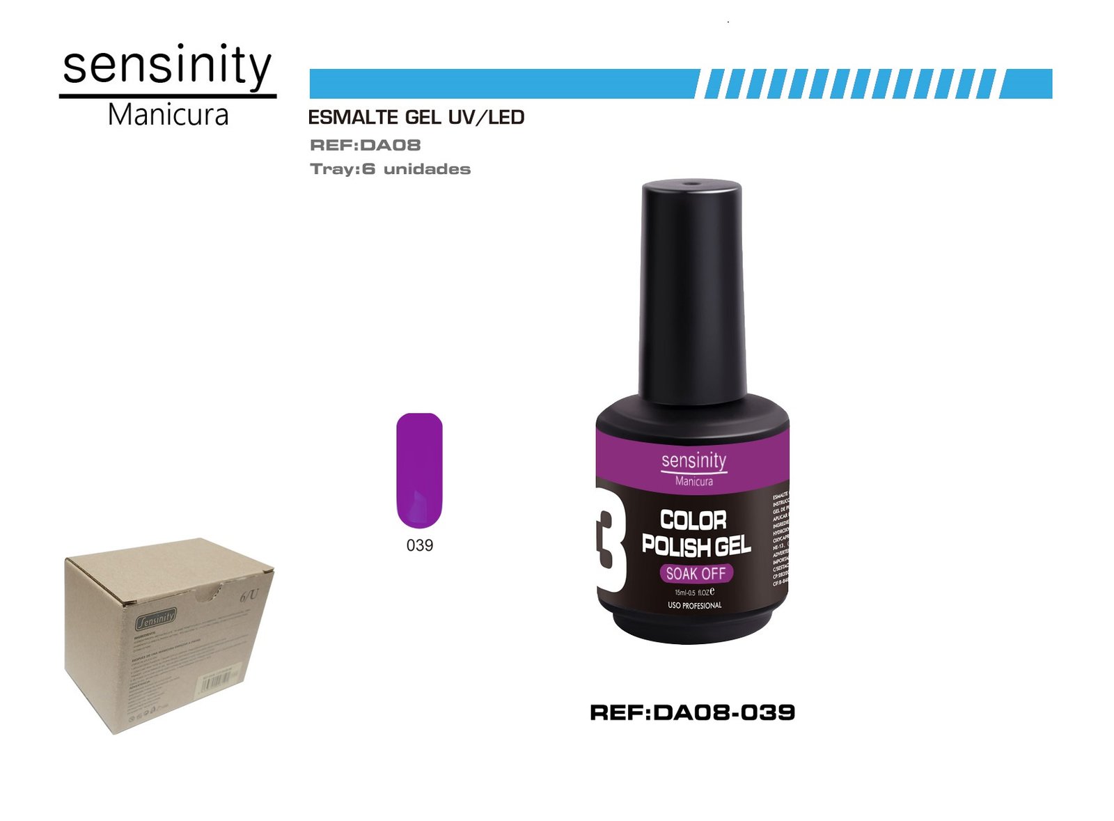 ESMALTE GEL AMATISTA UV/LED USO PROFESIONAL