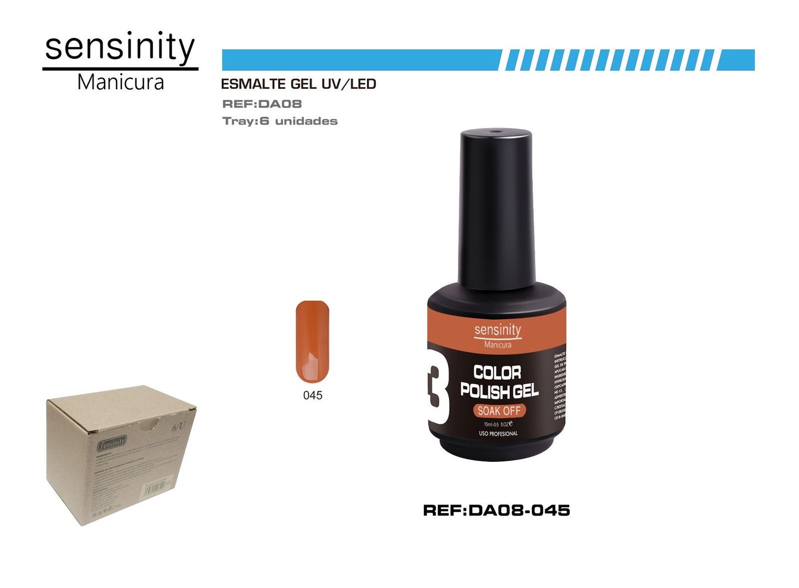 ESMALTE GEL CANELA UV/LED USO PROFESIONAL