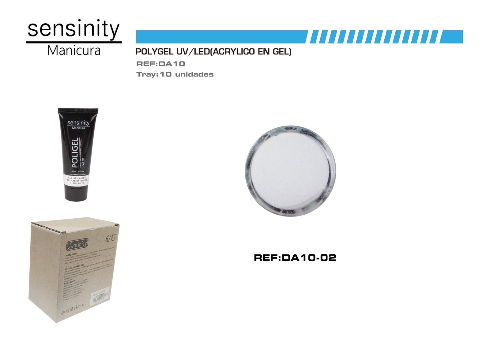 SENSINITY POLIGEL 30ML BLANCO