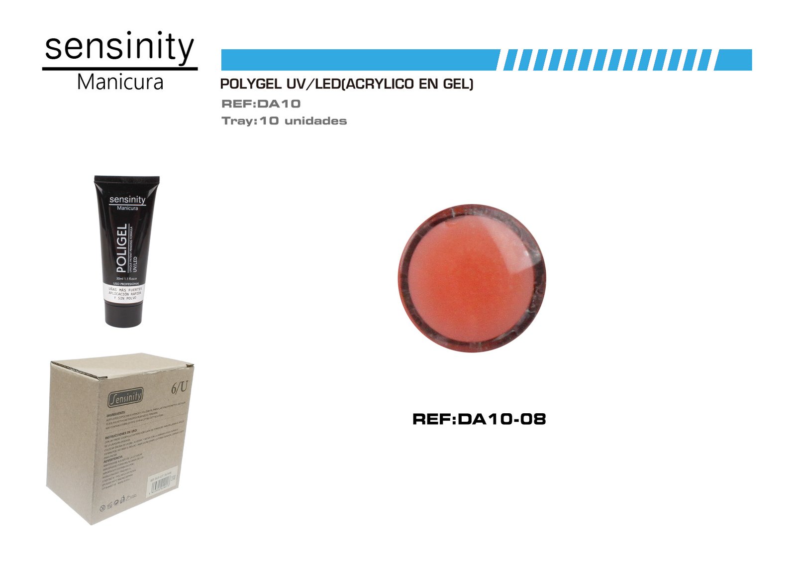 SENSINITY POLIGEL 30ML MARRON ANARANJADO