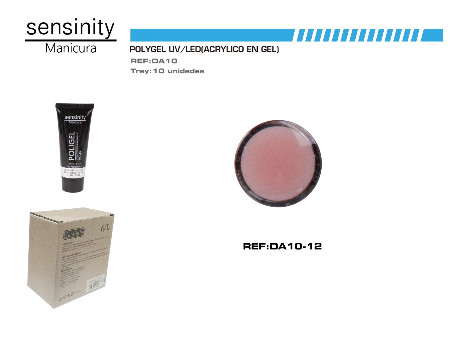 SENSINITY POLIGEL 30ML ROSA CLARO