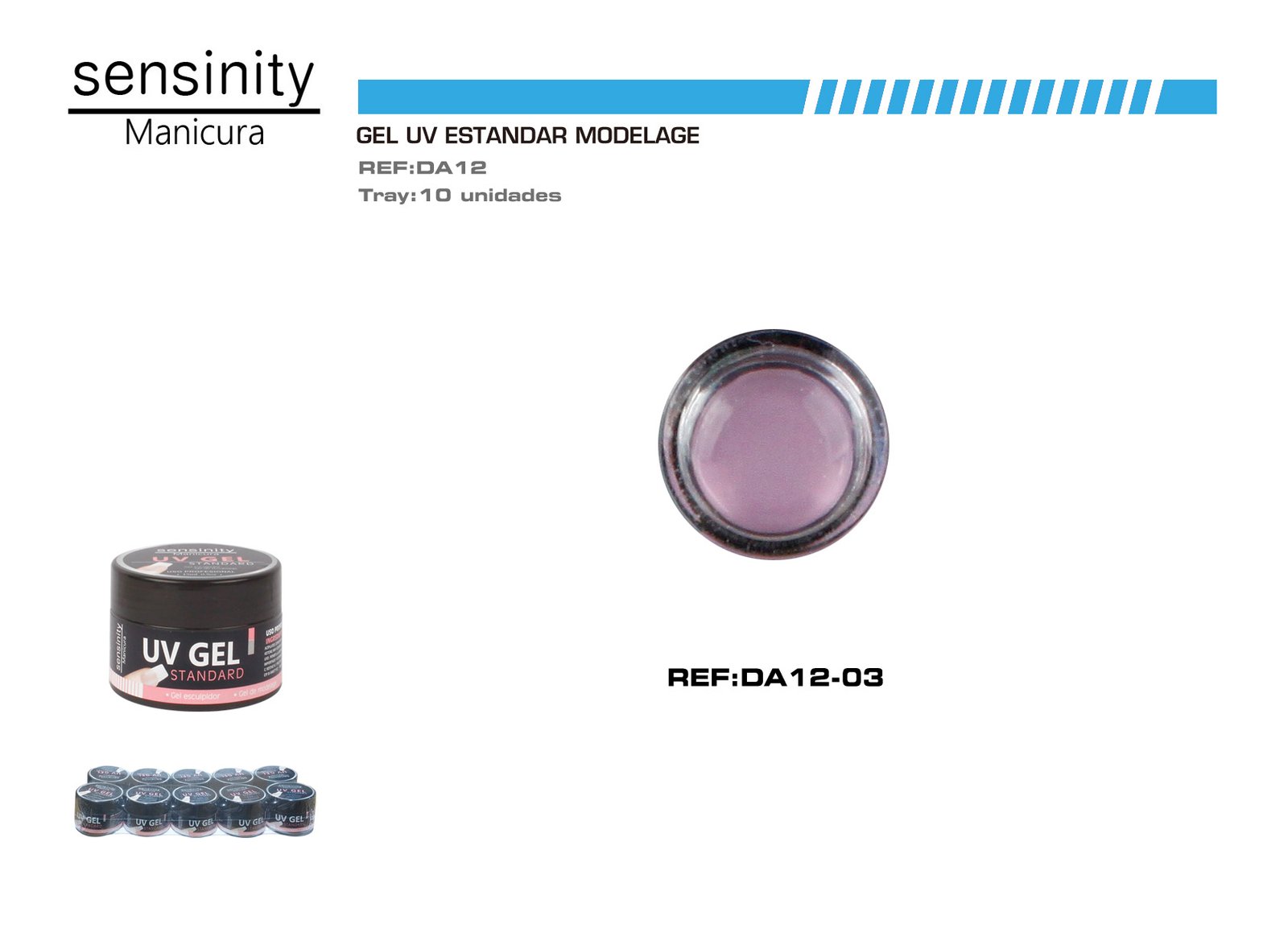 SENSINITY GEL UV COLOR BLANCO ROTO, MODELAGE STANDAR 15ML