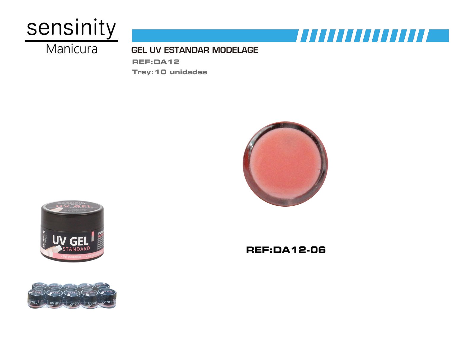 SENSINITY GEL UV COLOR ROSA MODELAGE STANDAR 15ML