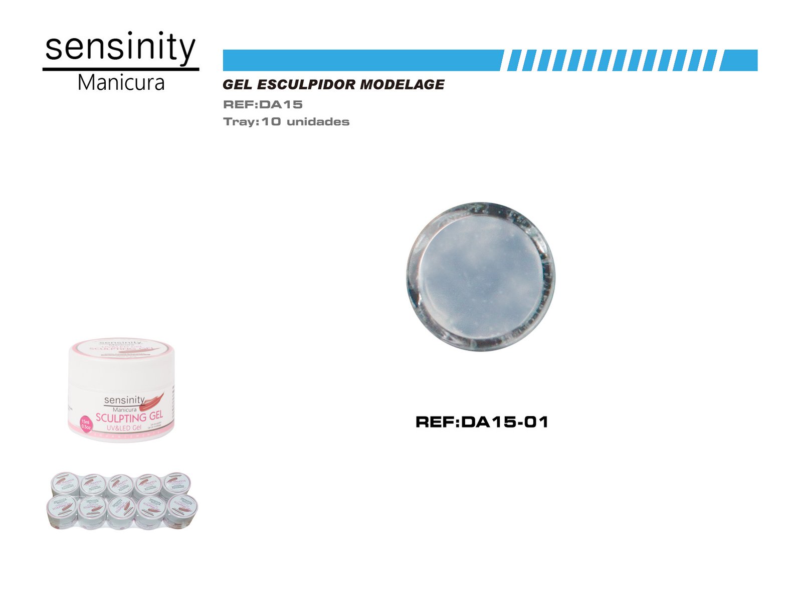 SENSINITY GEL SCULPTING COLOR CLEAR UV/LED 15ML