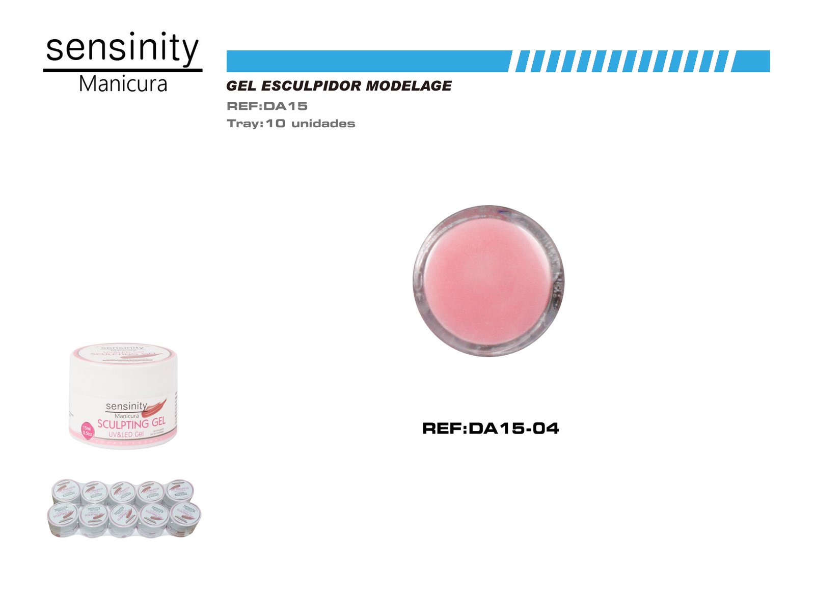SENSINITY GEL SCULPTING COLOR ROSA CLARO UV/LED 15ML