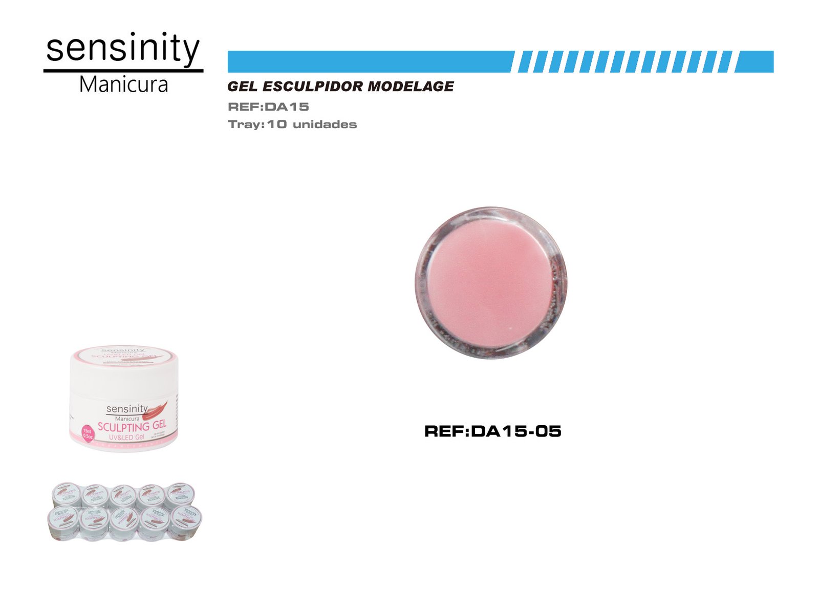 SENSINITY GEL SCULPTING COLOR ROSA UV/LED 15ML