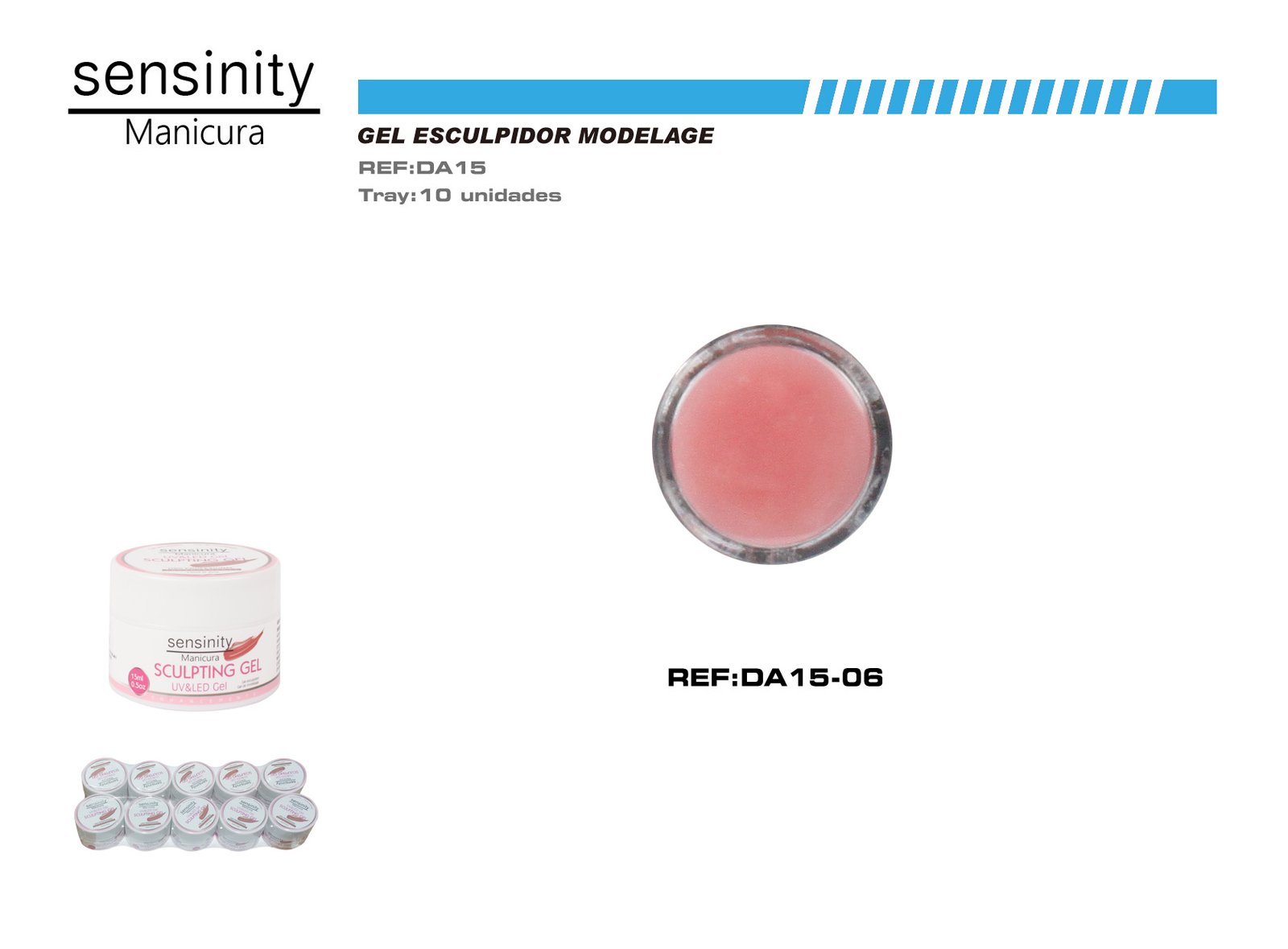 SENSINITY GEL SCULPTING COLOR NUDE UV/LED 15ML