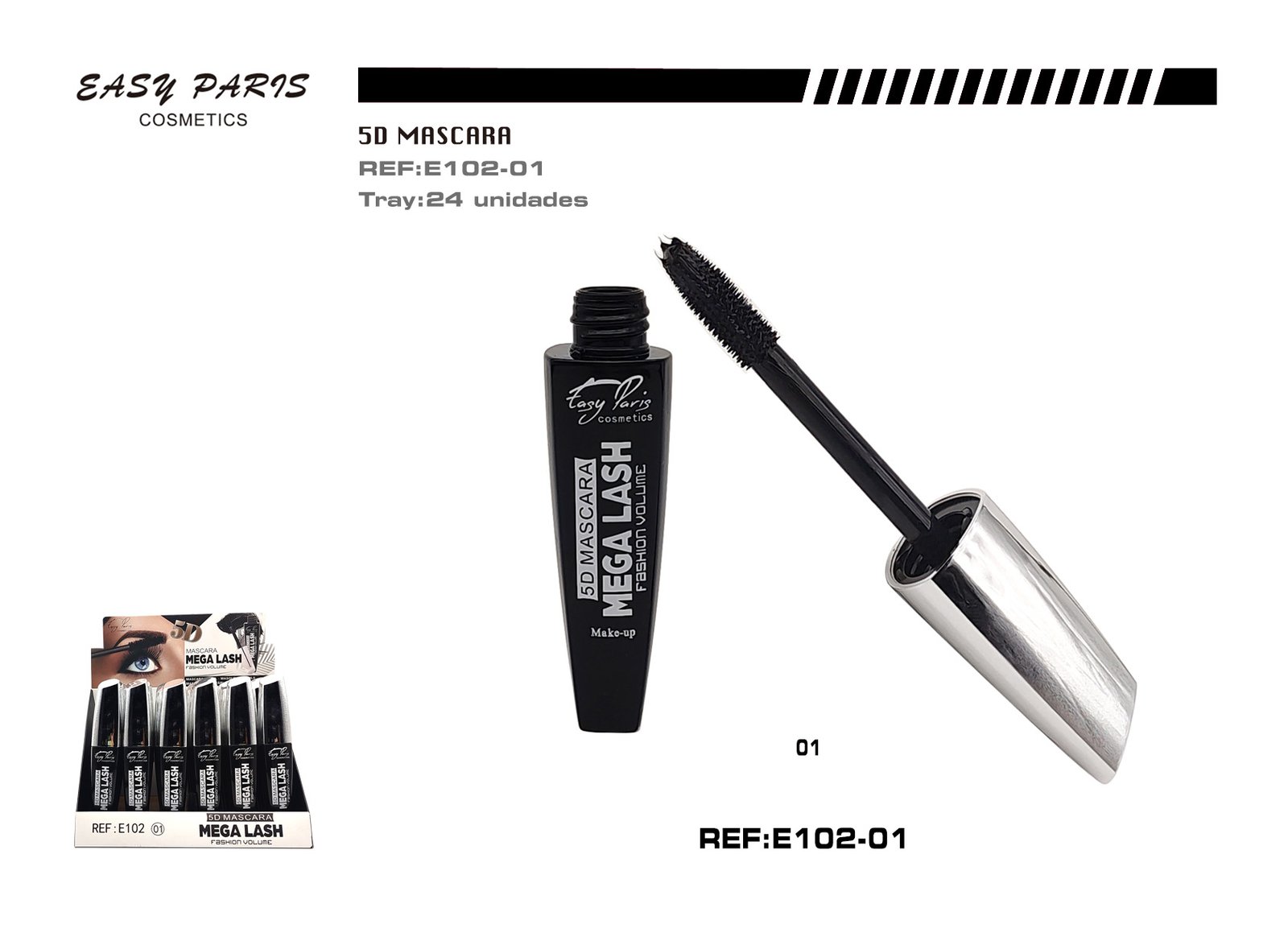 MASCARA DE PESTAÑAS 5D MEGA LASH