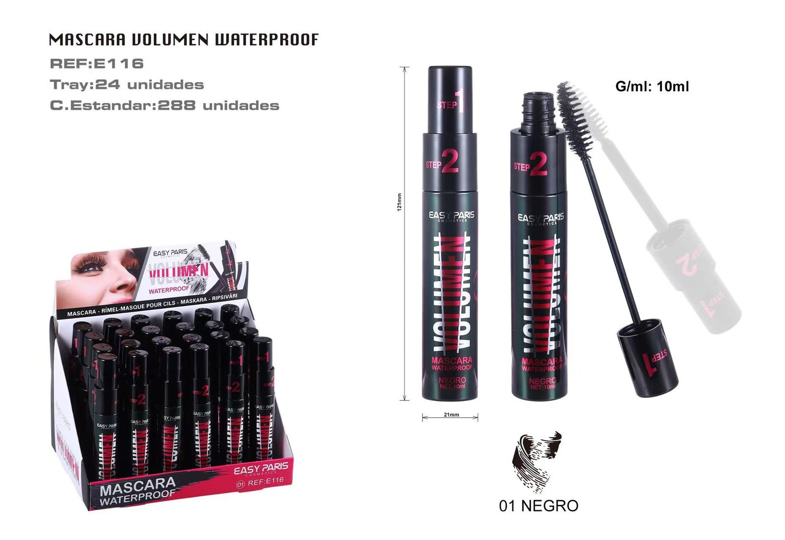 MASCARA VOLUMEN WATERPROOF