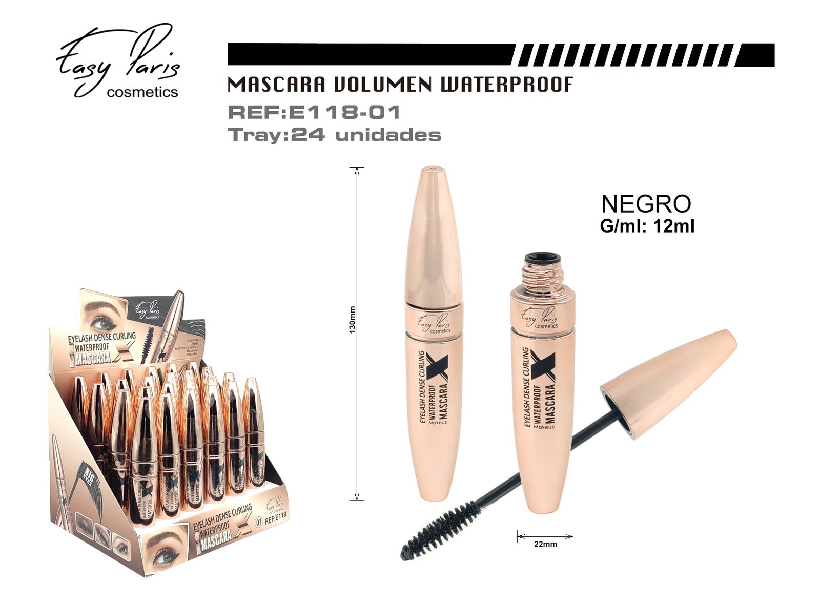 MASCARA DE PESTAÑAS CURLING WATERPROOF