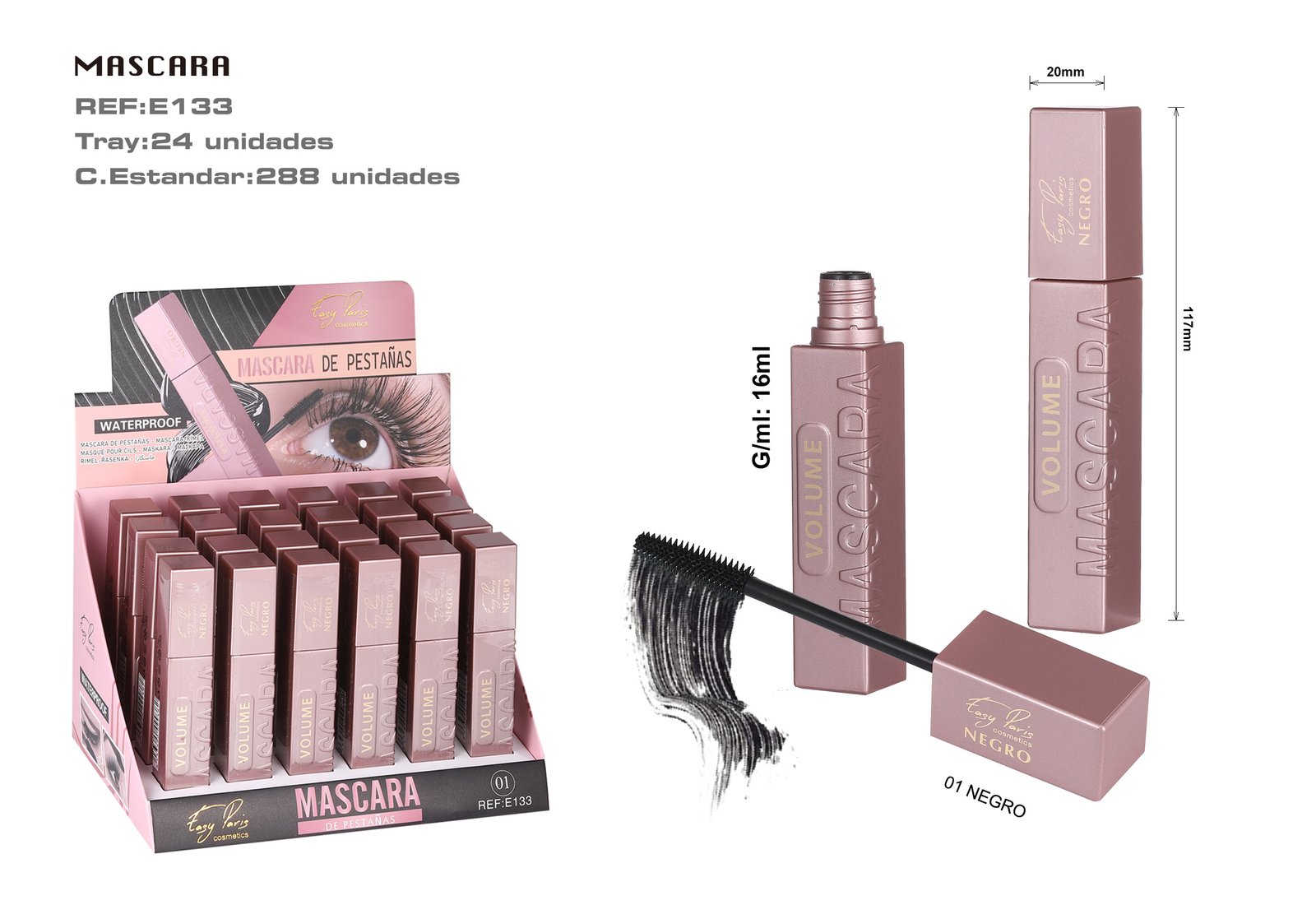 MASCARA VOLUME WATEPROOF