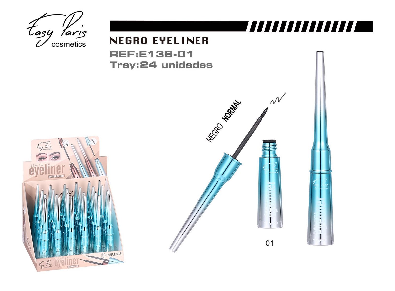 EYELINER LIQ.NEGRO PINCEL BLAND.24/U