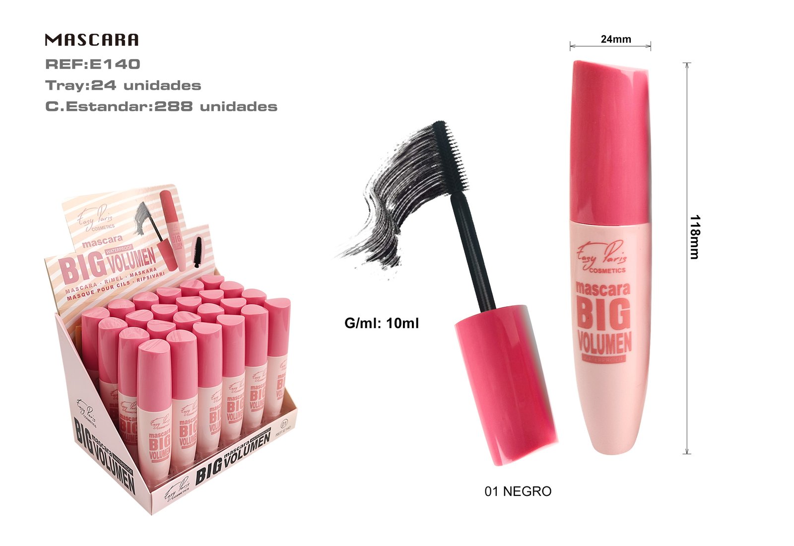 MASCARA BIG VOLUMEN WATEPROOF