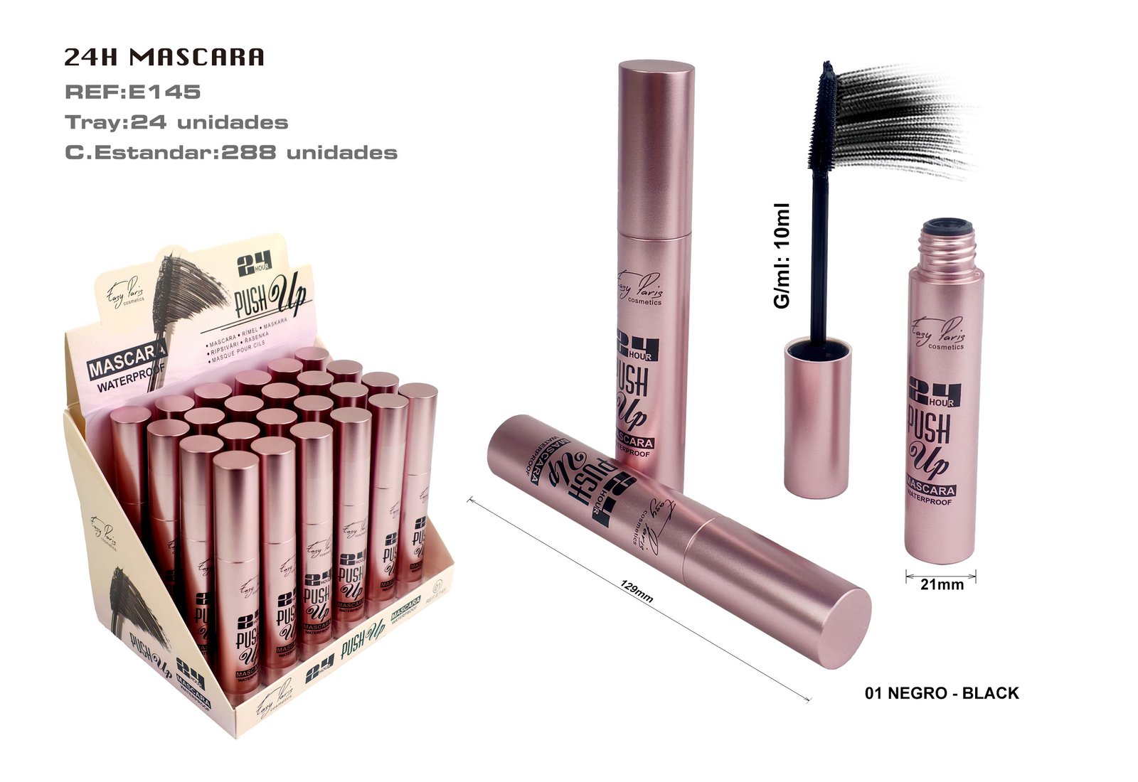 MASCARA PESTAÑAS 24H PUSH UP