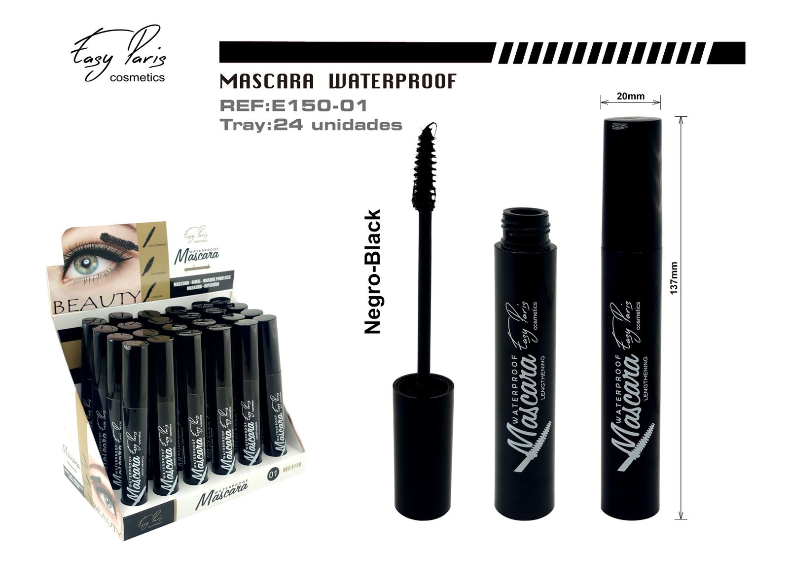 MASCARA LENTHNING NEG.24/U