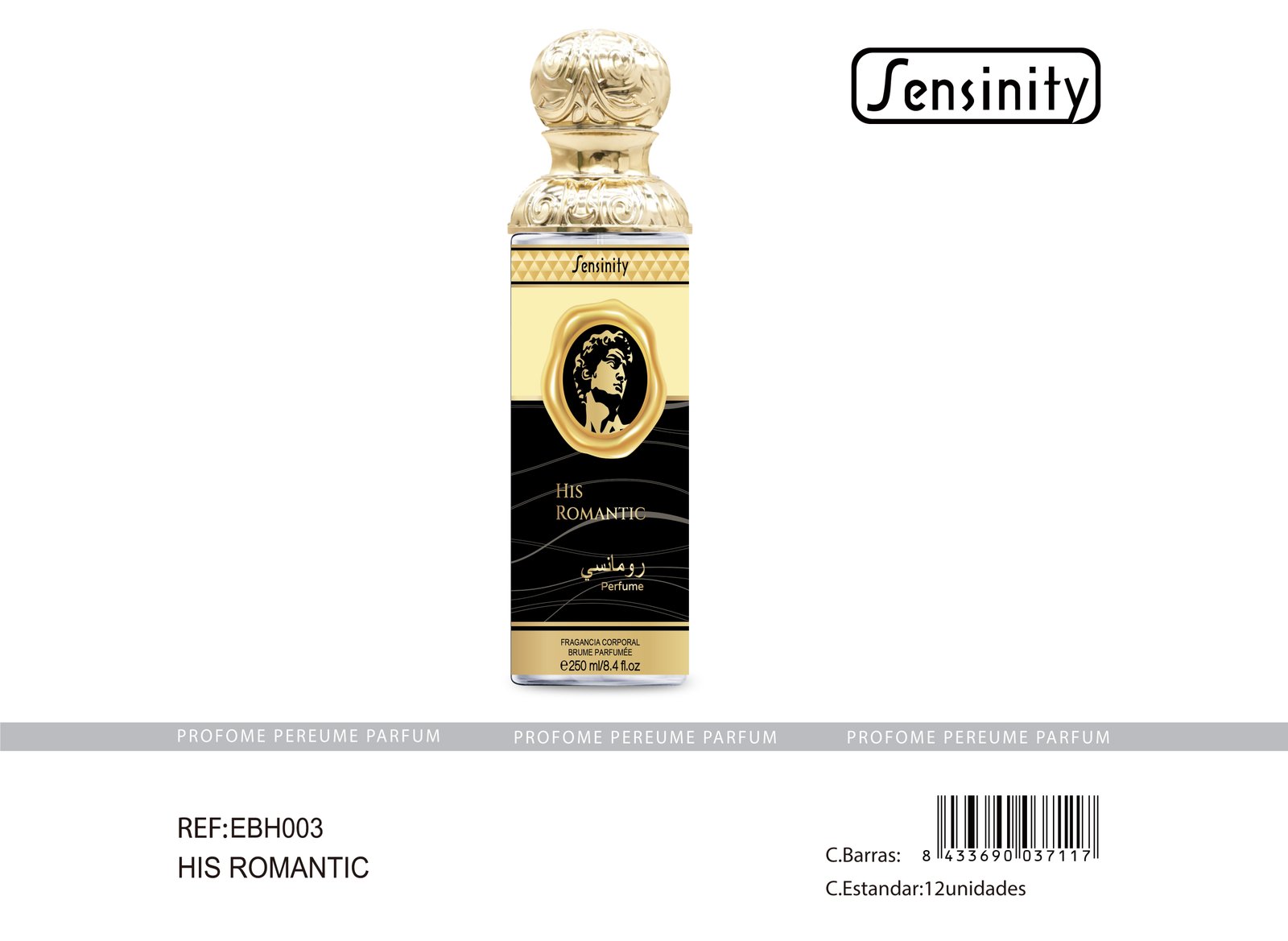HIS ROMANTIC BRUME HOMME 250ML