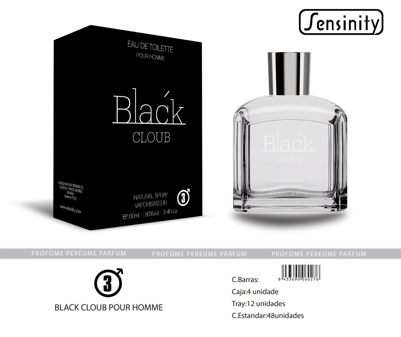 BLAC´K CLOUB POR HOMME