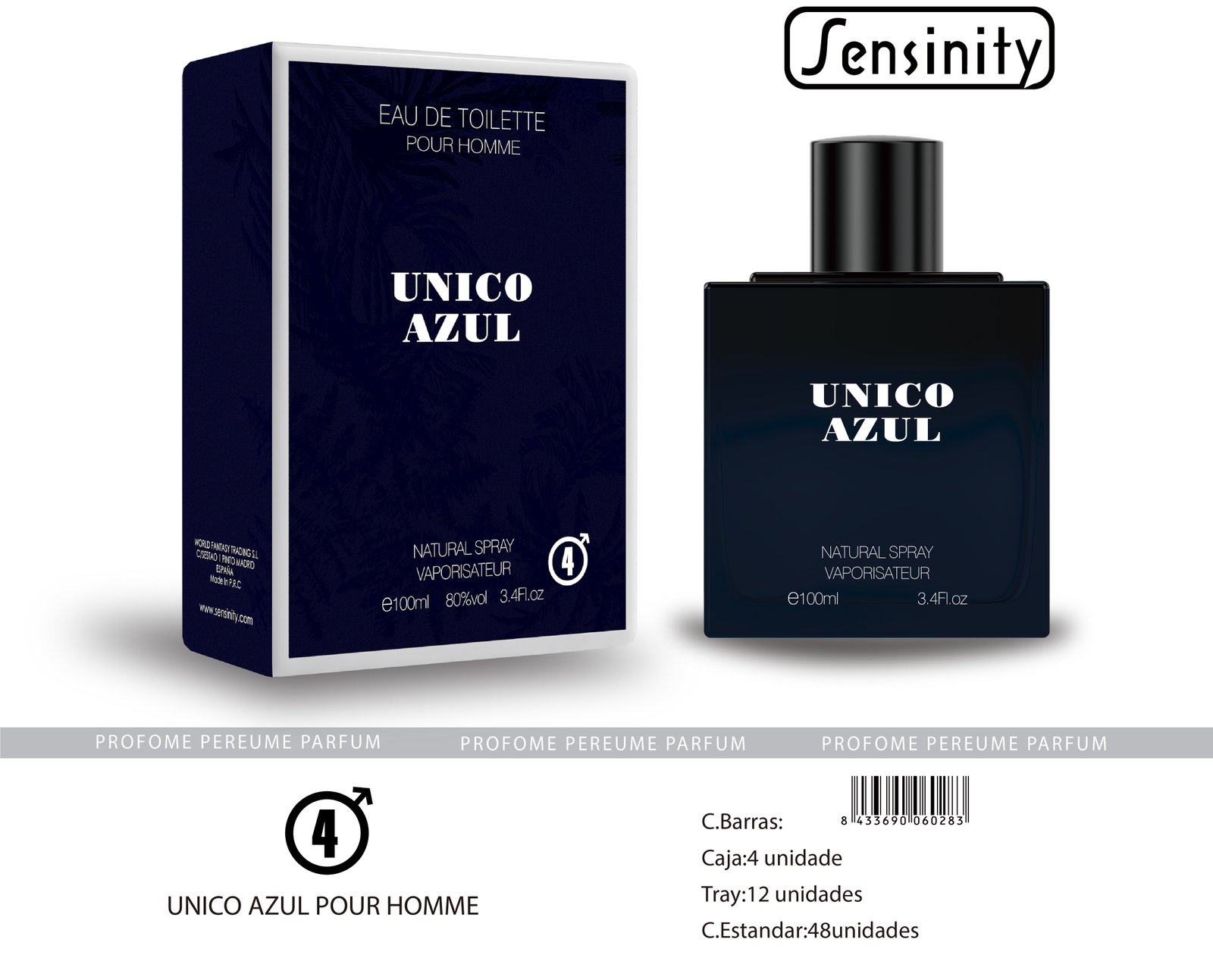 UNICO AZUL POR HOMME