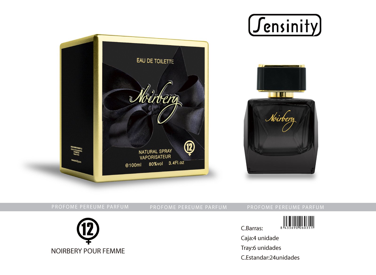 NOIRBERY FEMME EAU TOILLET