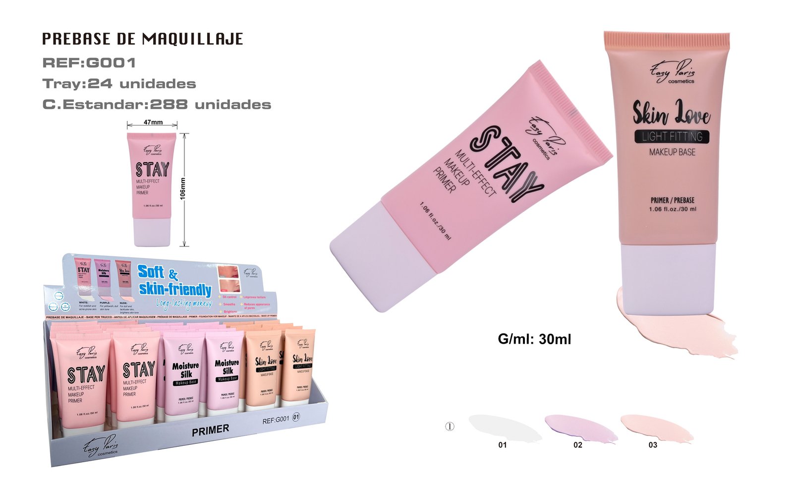 MAKEUP PRIMER PREBASE DE MAQ.24/U