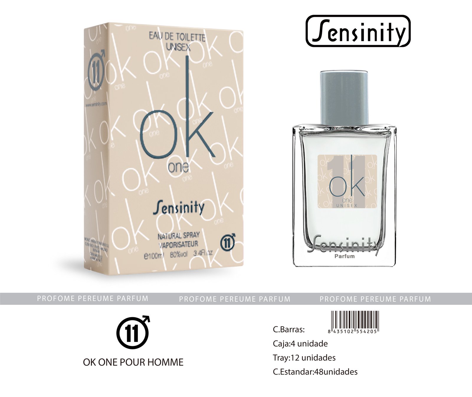 OK ONE POUR HOMME SENSINITY