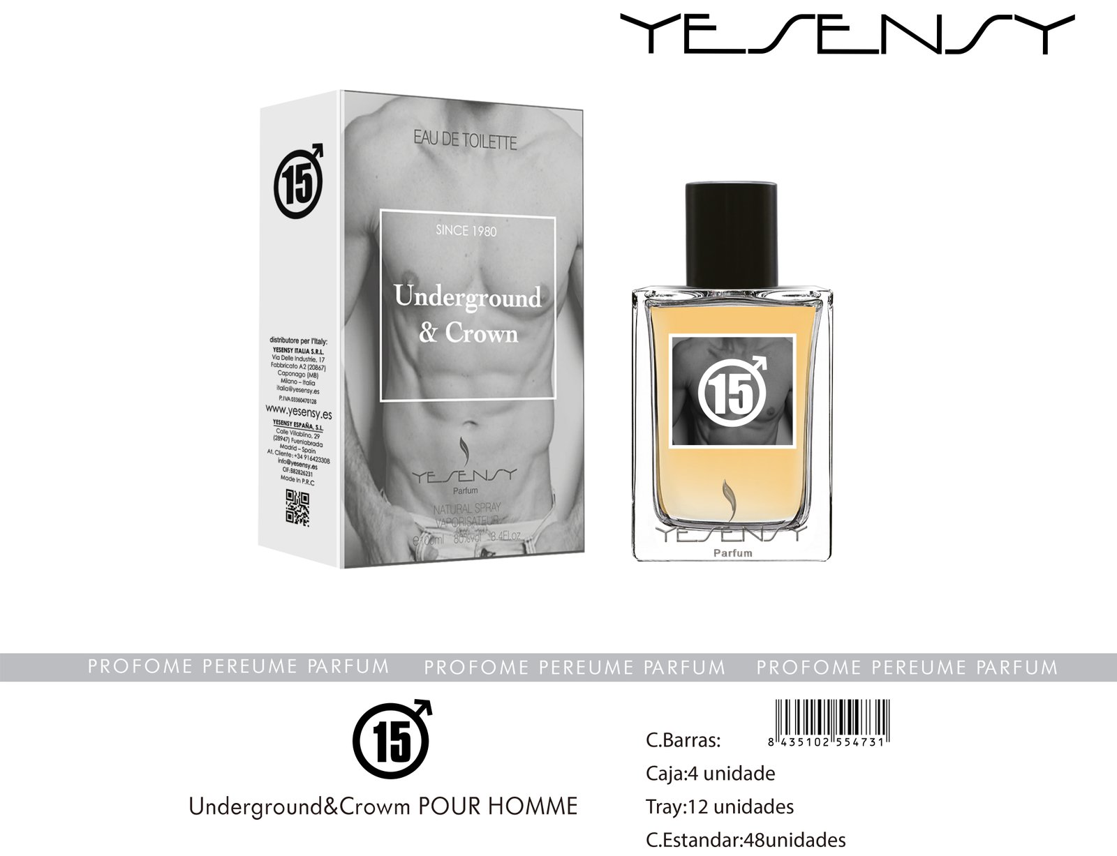 UNDERGROUND & CROWN POUR HOMME