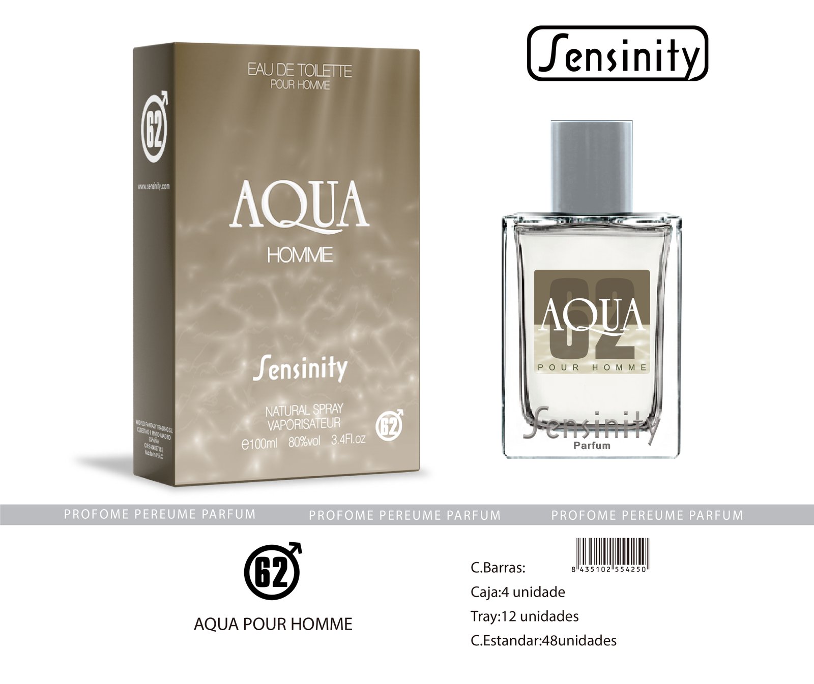 AQUA G10 POUR HOMME SENSINITY