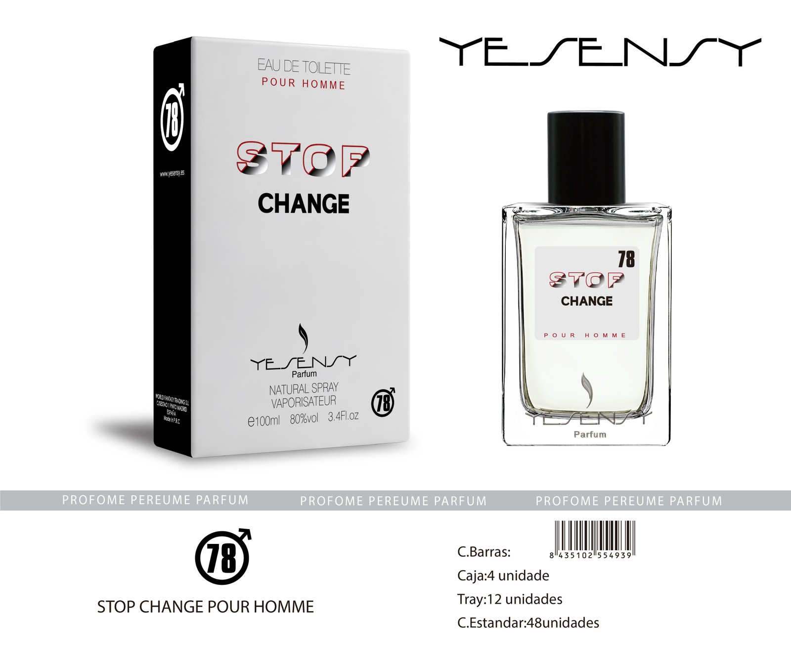 STOP CHANGE HOMME SENSINITY
