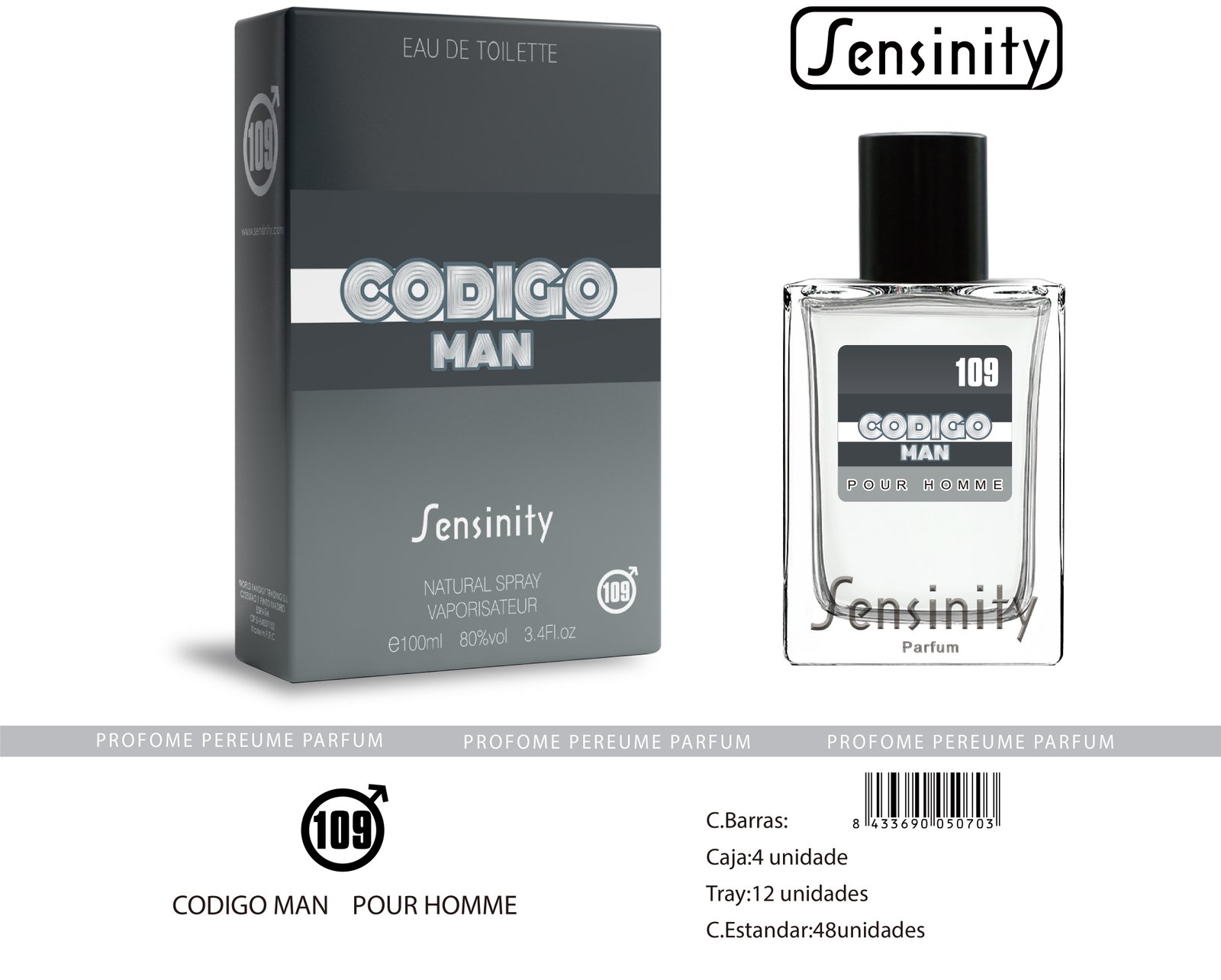 CODIGO MAN POUR HOMME SENSINITY