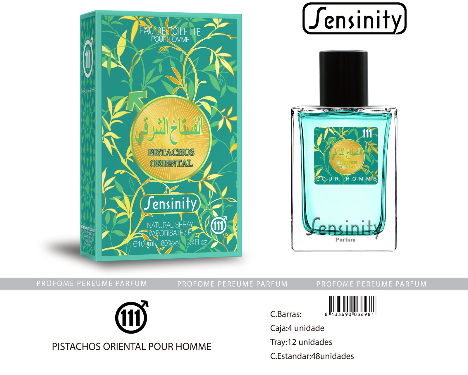 PISTACHOS ORIENTAL POUR HOMME SENSINITY