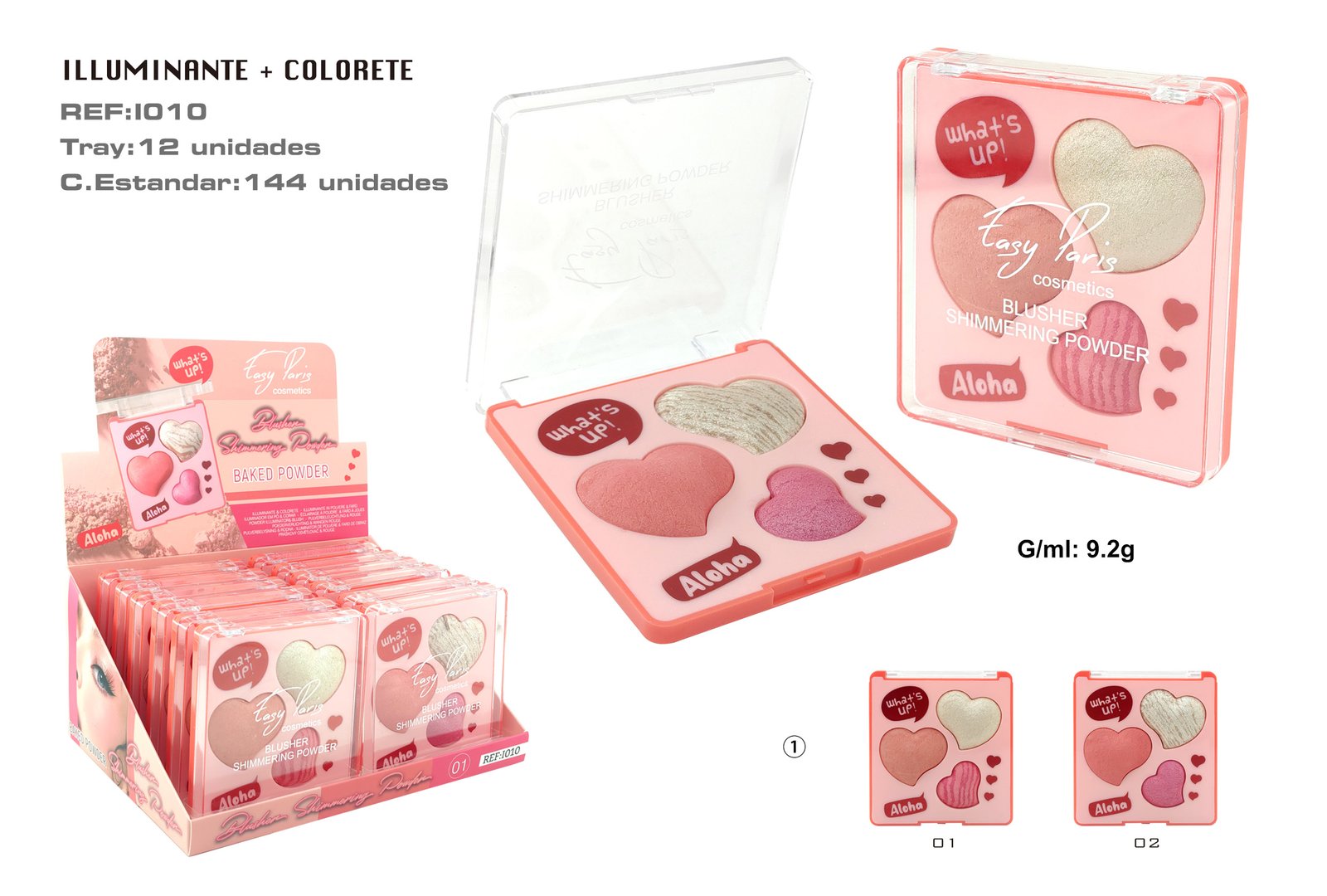 ILUMINADOR+COLORETE BAKED POWDER
