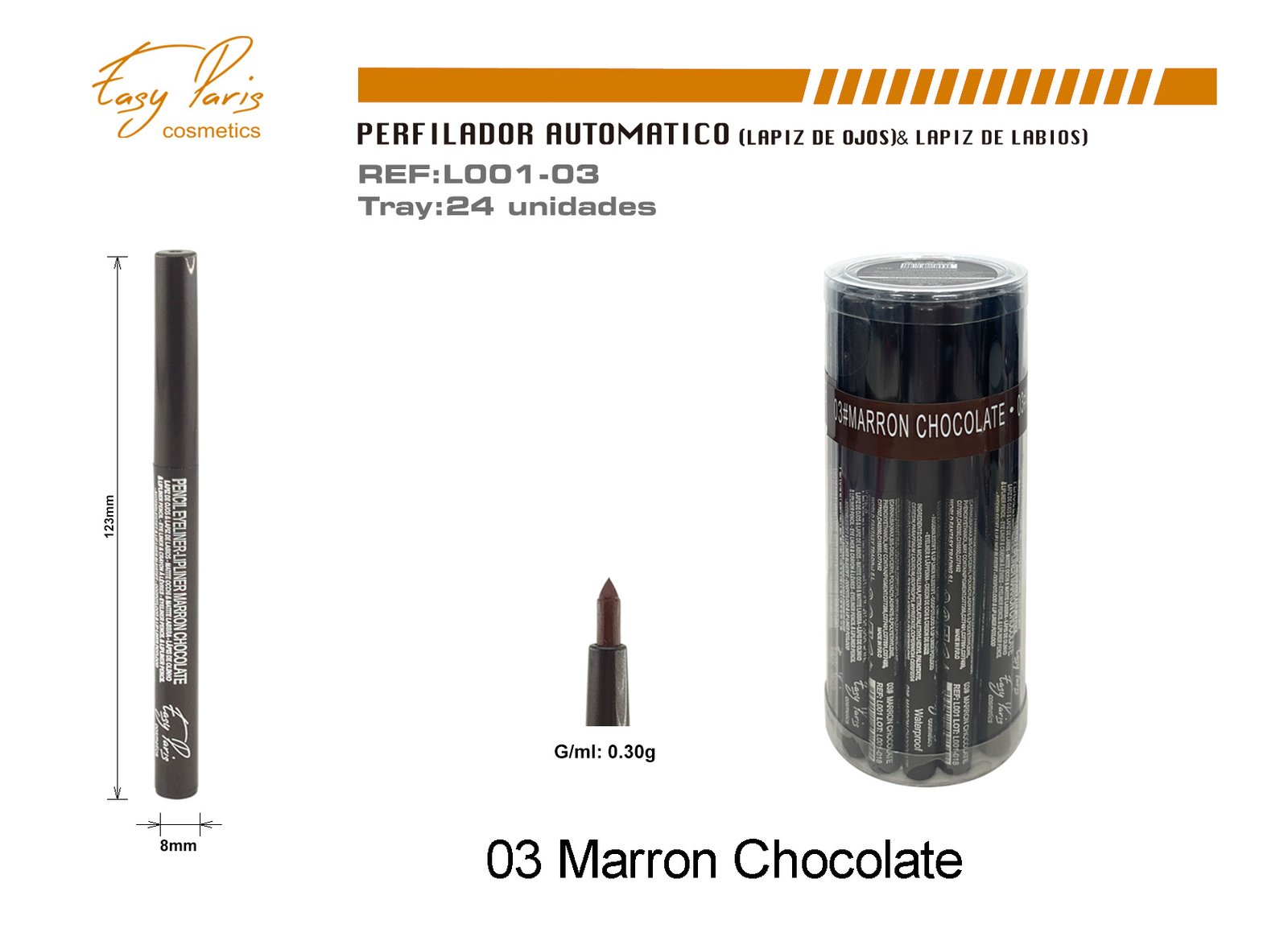 LAPIZ AUT. MARRON CHOCOLATE