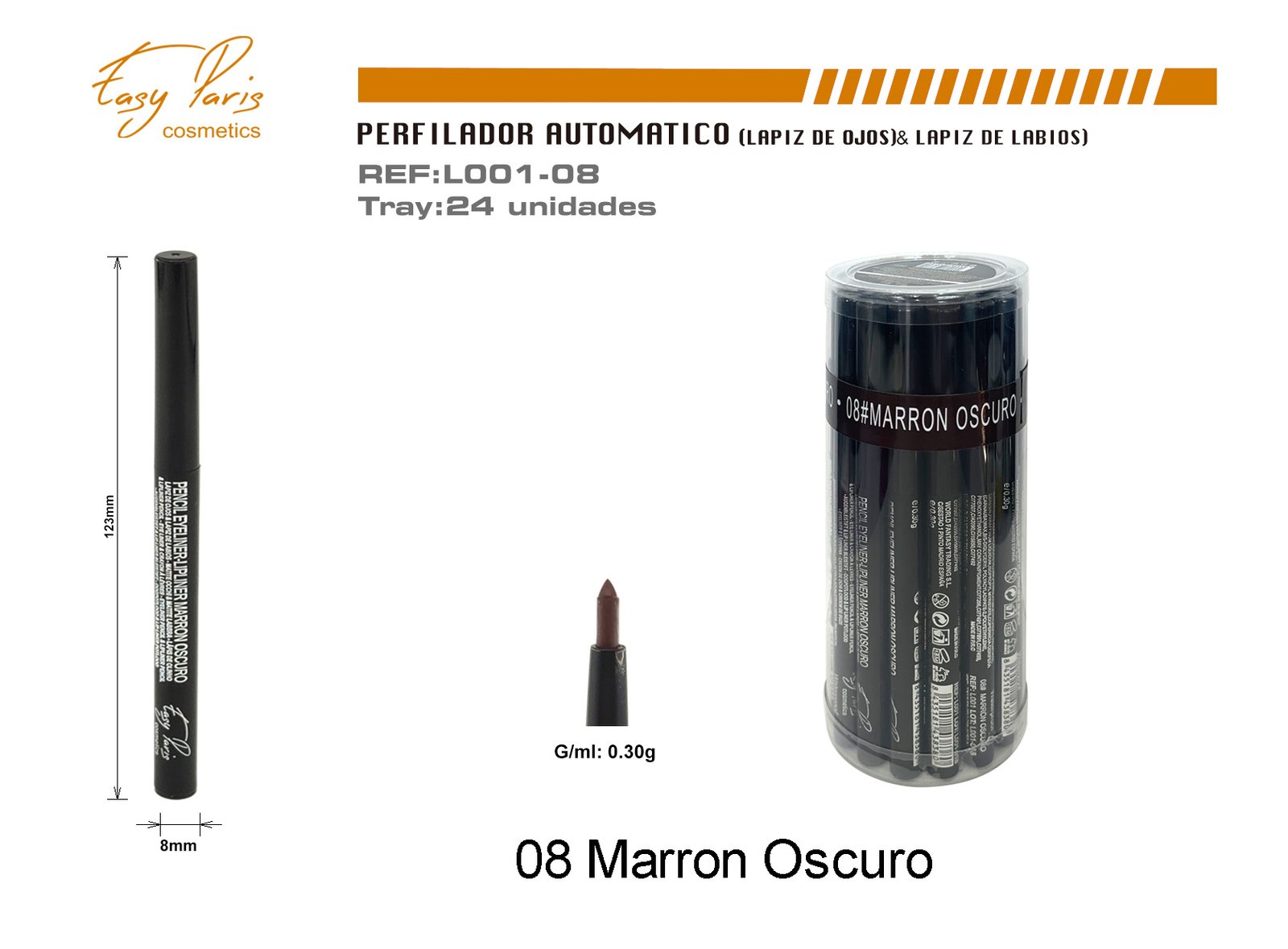 LAPIZ AUTOMATICOS MARRON OSCURO