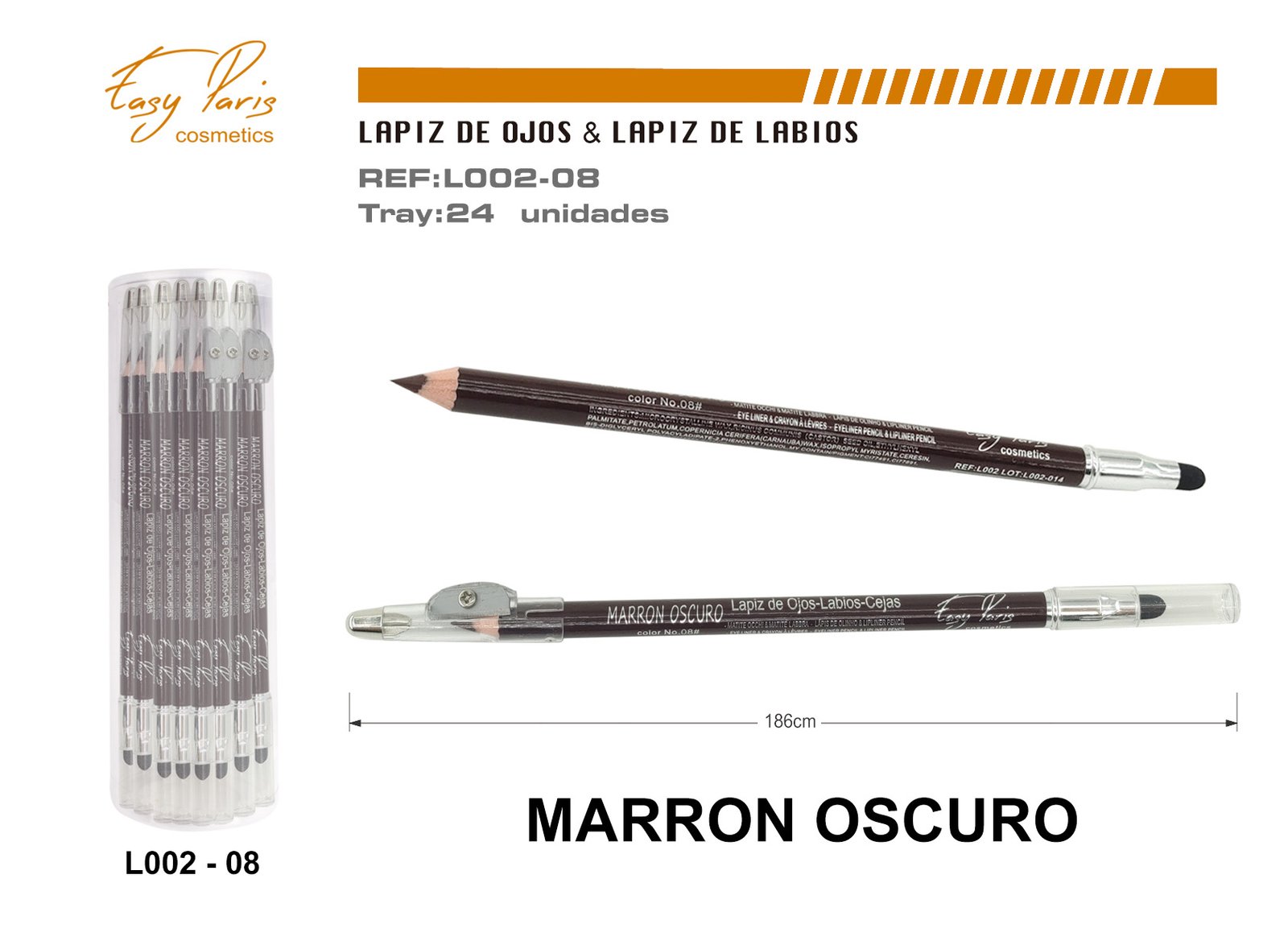 LAPIZ DE LABIOS/CEJAS MARRON OSC.288/U