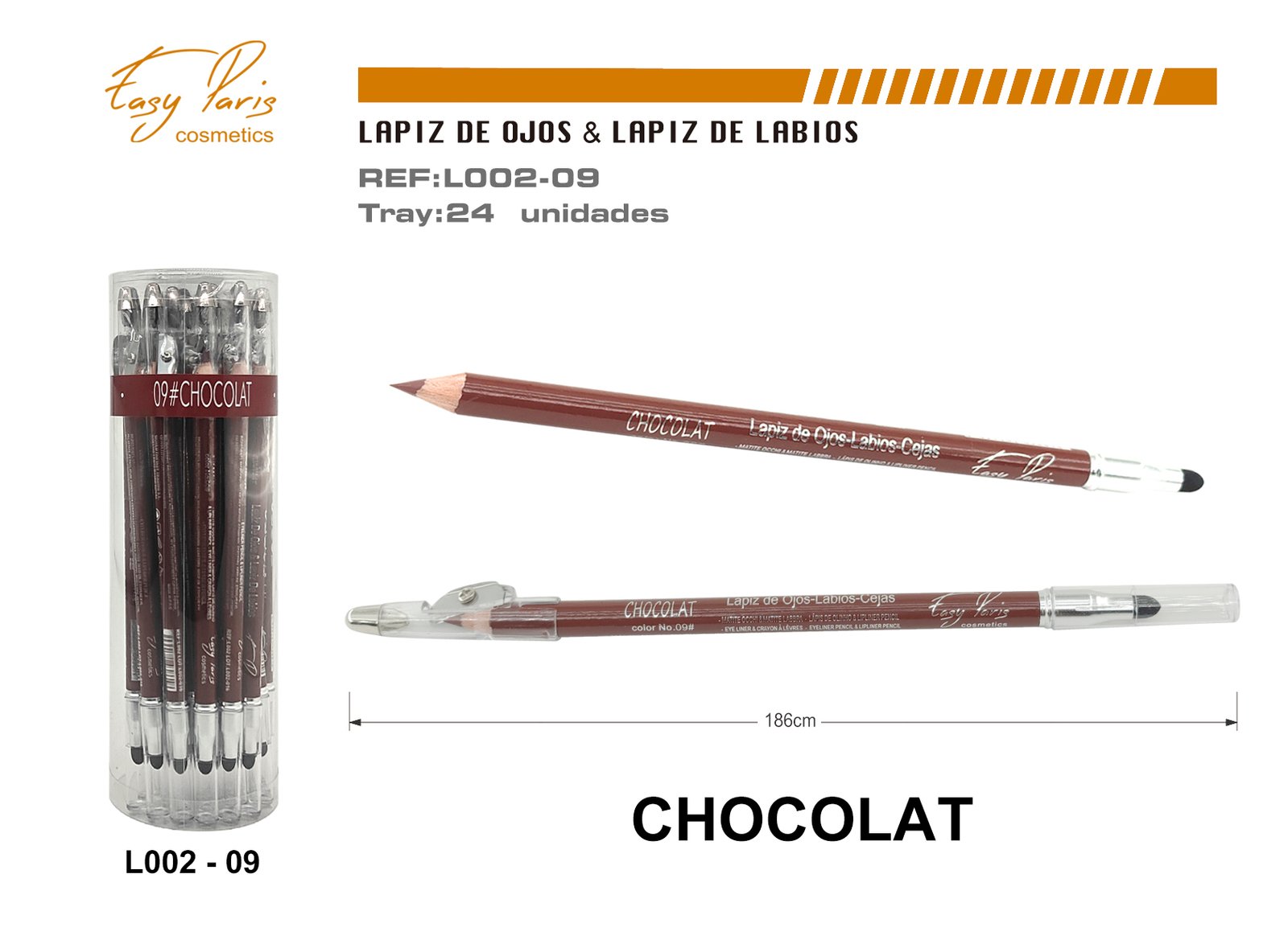LAPIZ DE LABIOS/CEJAS CHOCOLATE