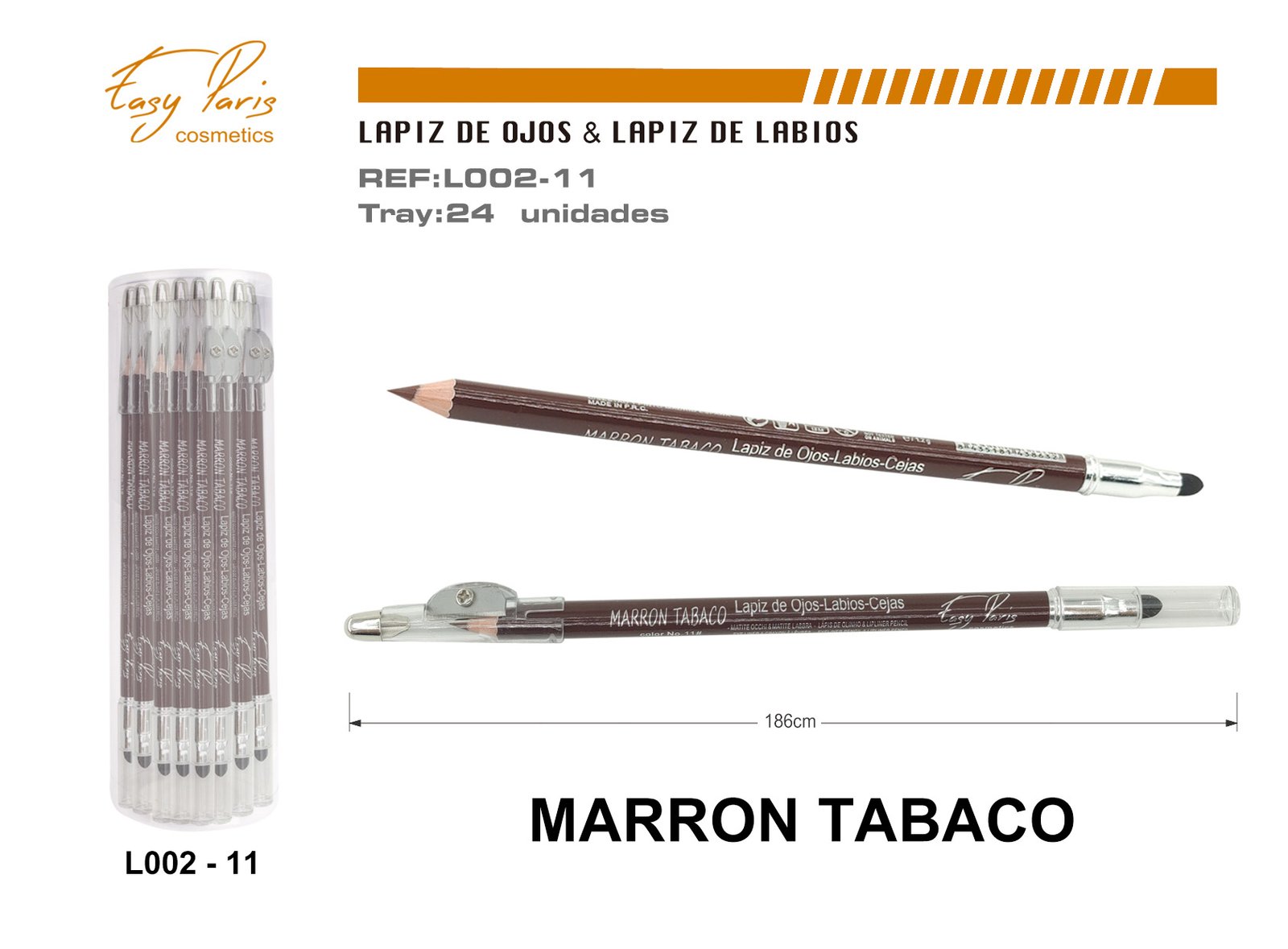 LAPIZ SACAPUNTA+DIFUMINADOR MARRON TABACO
