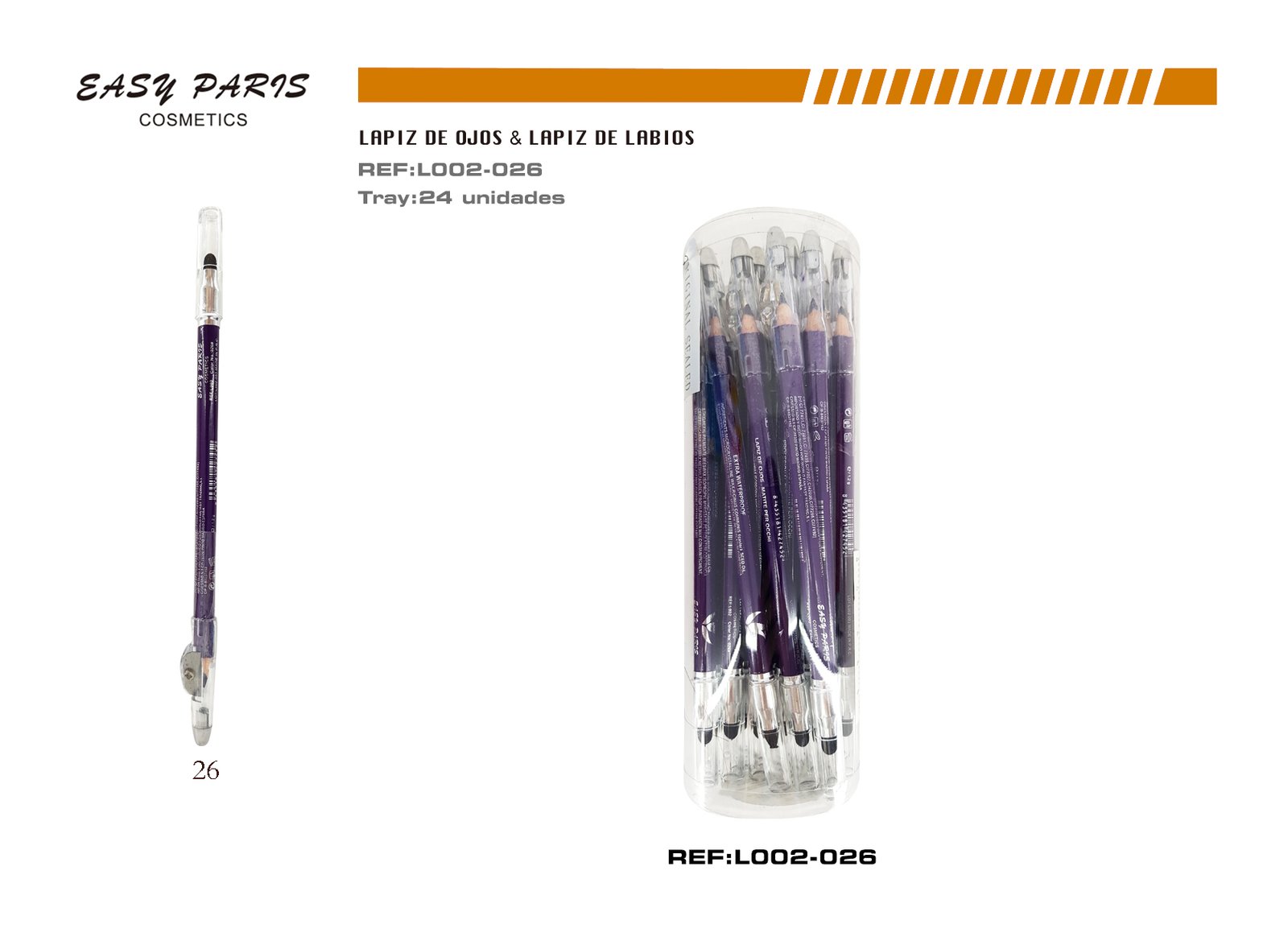 LAPIZ DE OJOS MORADO