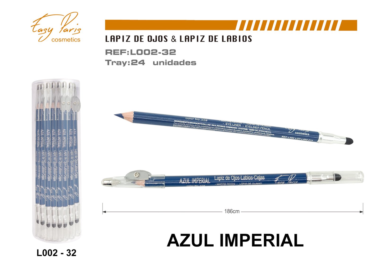 LAPIZ DE OJOS AZUL IMPERIAL