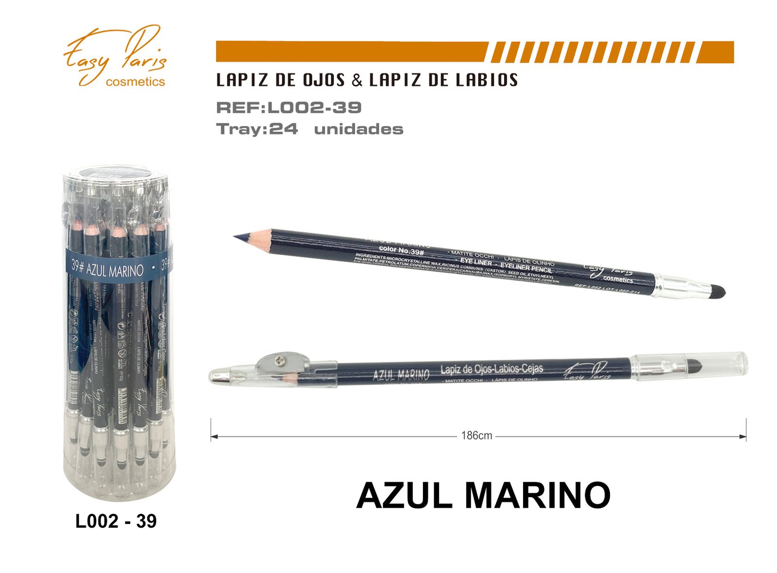 LAPIZ DE OJOS AZUL MARINO