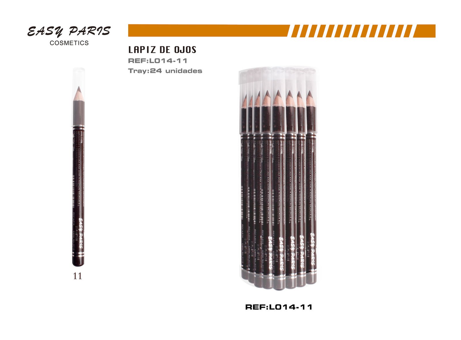 LAPIZ CORTO MARRON TABACO