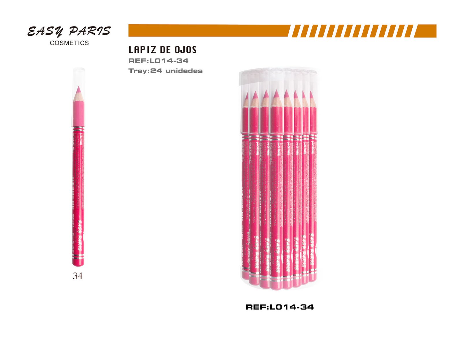 LAPIZ CORTO MAGENTA