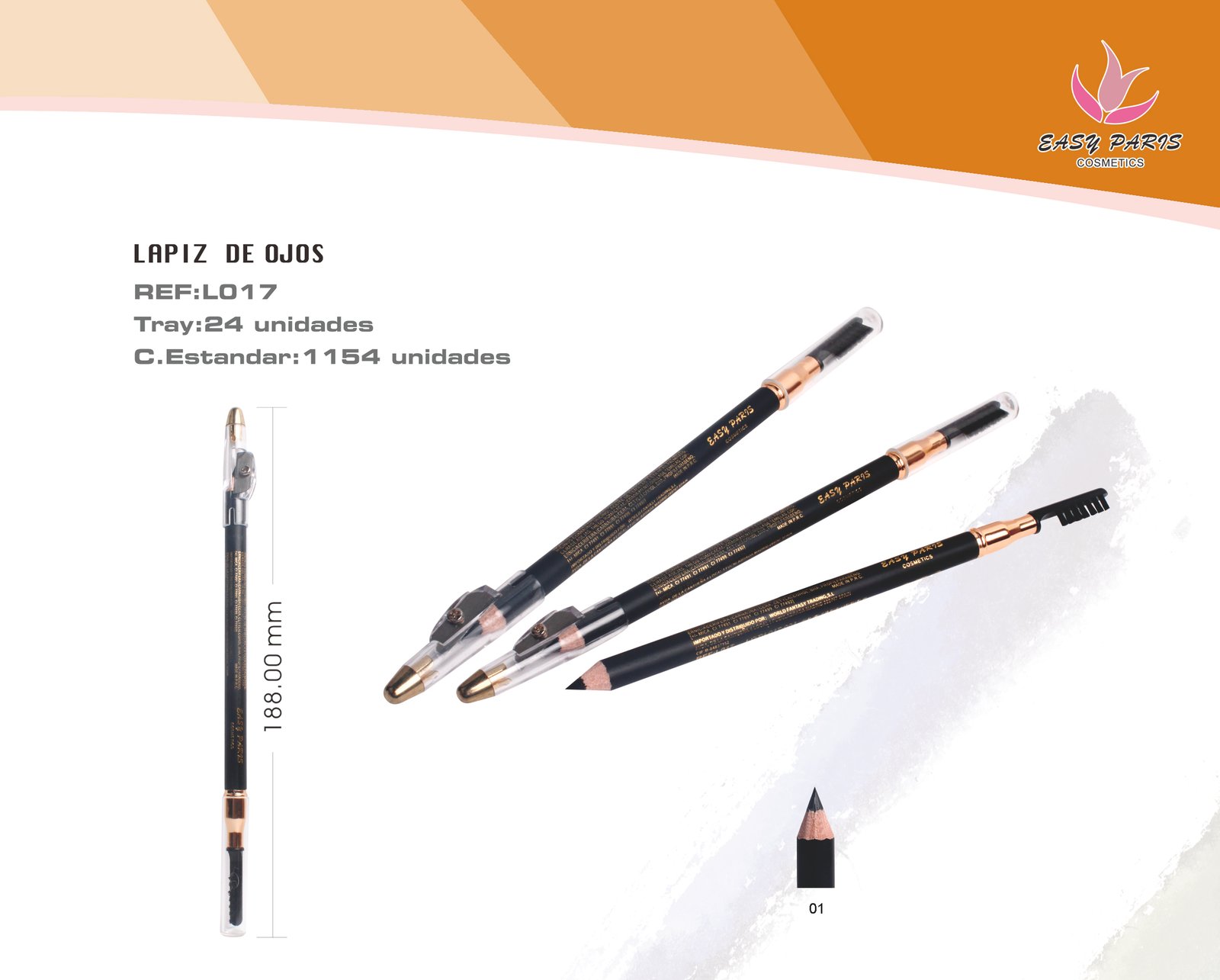 LAPIZ MADERA NGR DURO EASY PARIS 288U
