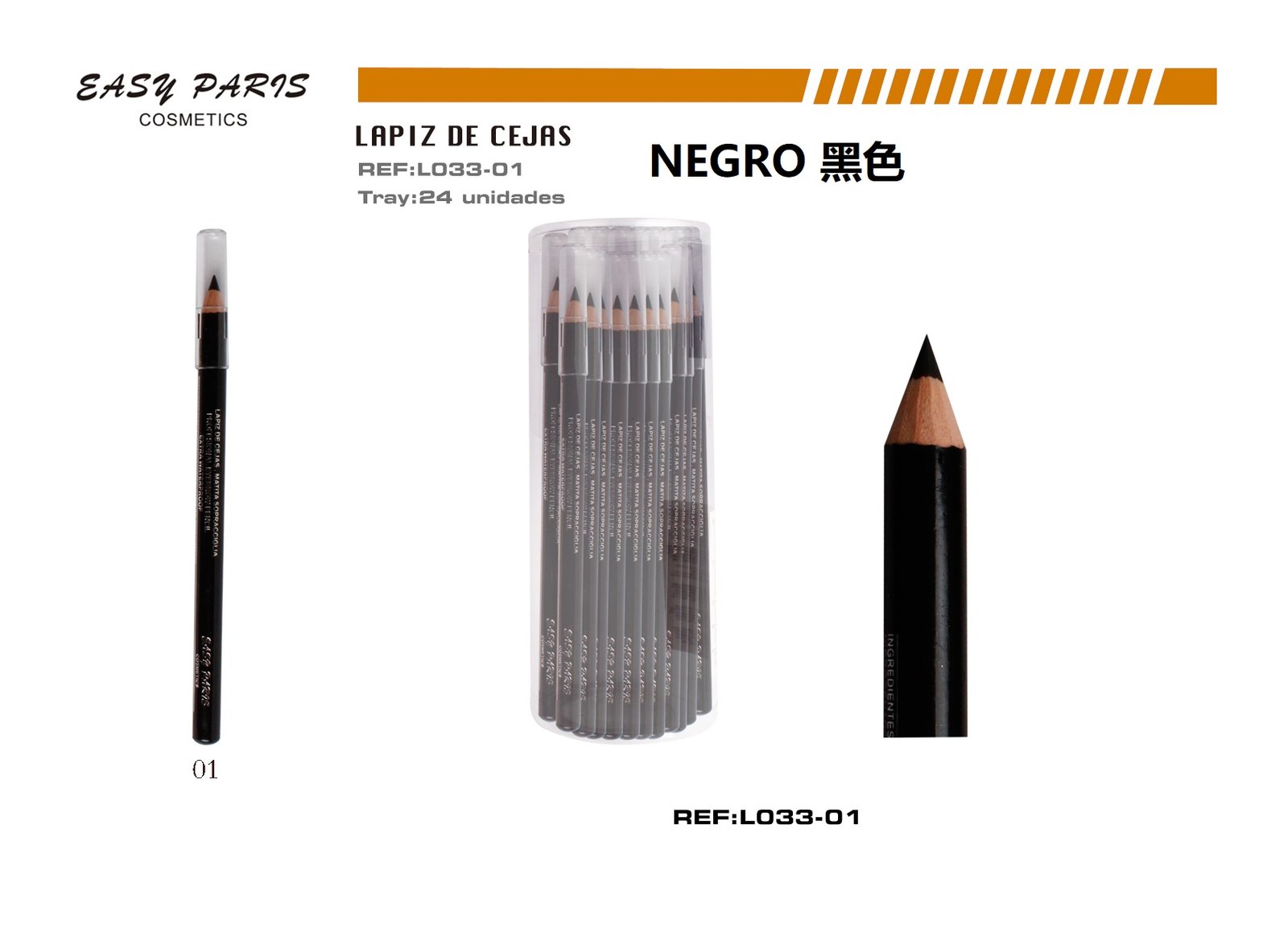 LAPIZ DE CEJAS NGR MINA DURA