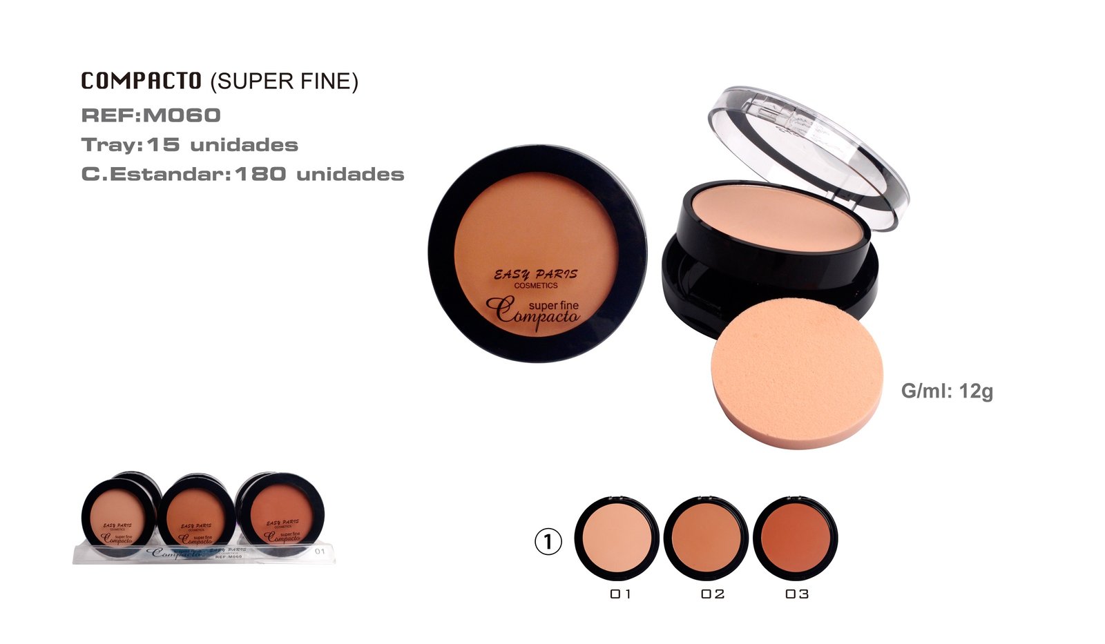 MAQ.COMPACTO POLVO SUPER FINO